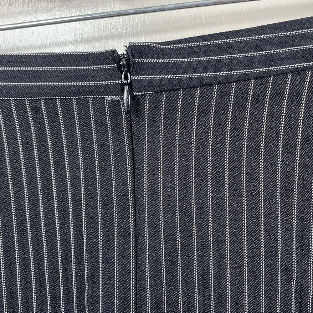 Vintage Pencil Skirt Pinstripe Career Wear Office Business Casual‎ Work